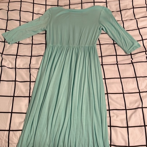 Girls 3/4 sleeve long dress size 12 - Picture 3 of 3